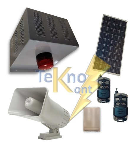 Alarma Comunitaria D-power 30w Solar Largo Alcance