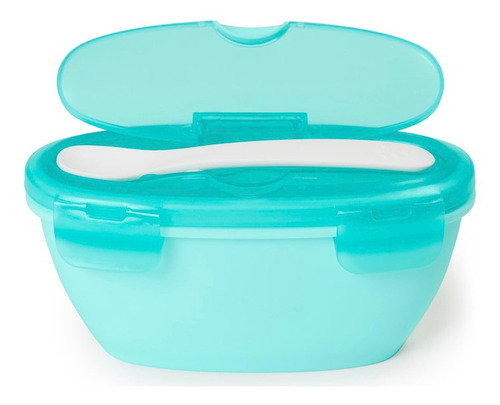 Cuenco y cuchara Skip Hop Blue Food Kit