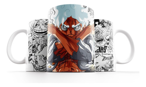 Taza Mug 11oz Anime One Piece Gear 5 Luffy