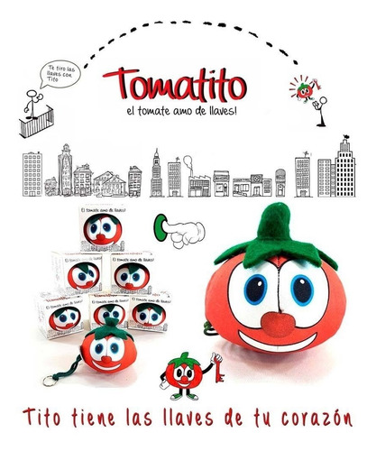 Imagen 2 de 3 de Tomatito Porta Llaves