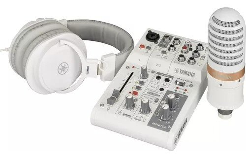 Pack Streaming Yamaha Ag03 Mk2 Consola Microfono Auris 