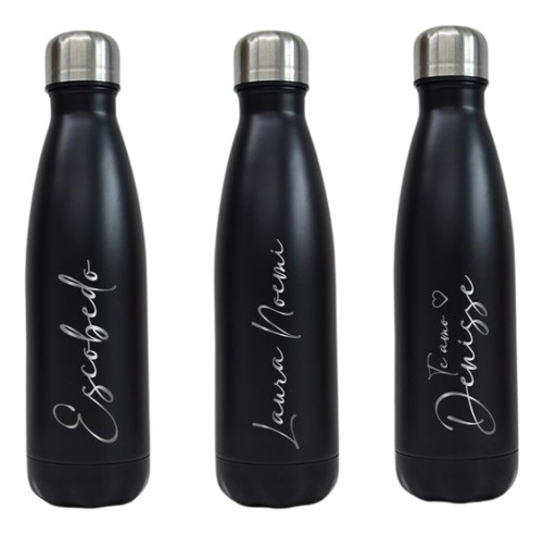 Termo Tipo Botella Personalizado 500 Ml De Acero Inoxidable