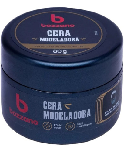 Cera Modeladora De Cabelo Bozzano - 80g - Efeito Seco