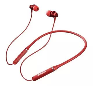 Audifonos Lenovo He08 In Ear Bluetooth Neckband Ipx5 Rojo