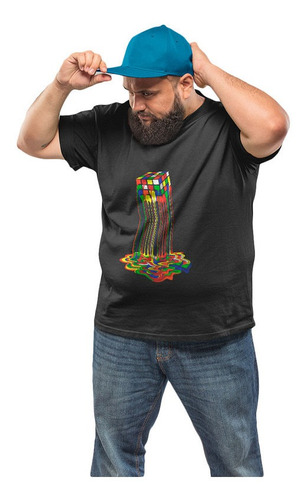 Polera Extra Grande Cubo Rubik  H