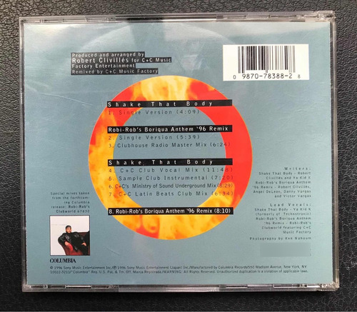 Cd Robi Robs Club World / Shake That Body (usa) (Usado)