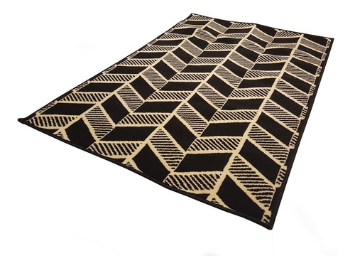 Alfombra Carpeta Spirit Negro Dormitorio Living 1,33x1,90mt