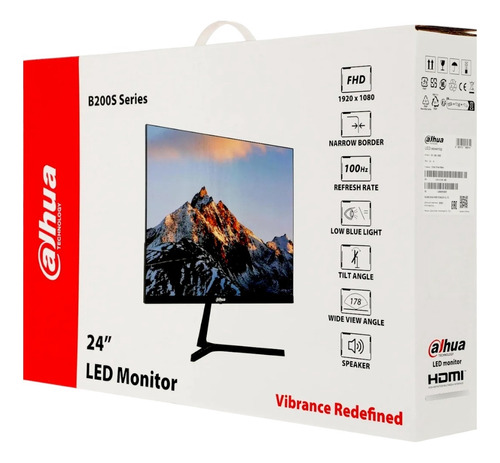 Monitor Fhd 24 Dahua Hdmi / Vga Full 1080p Dhi-lm24-b200s