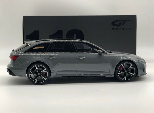 Audi Rs-6 Avant C8 Nardo Grey 2020 Gtspirit Miniatura 1/18