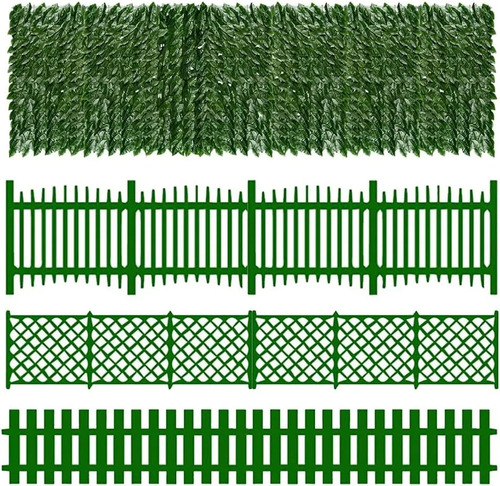 Follaje Artificial Jardín Vertical Valla Eneldo Verde 1*3m