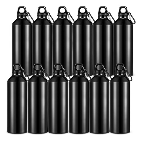 12 Botellas De Agua Deportivas De Aluminio De 24 Oz, Botella