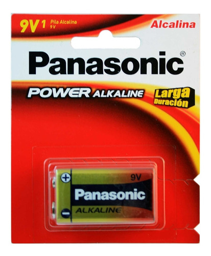 Panasonic Alkalina 9 Voltios  Power Larga Duración
