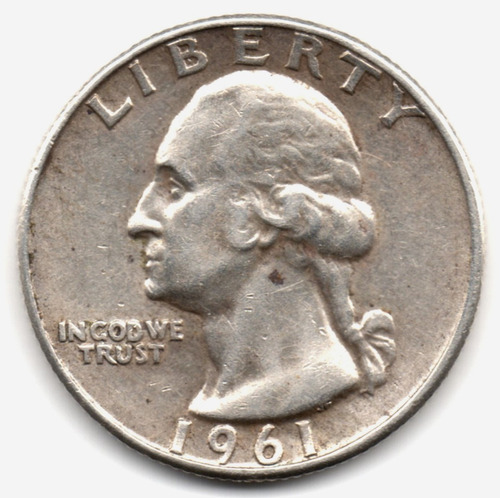 Estados Unidos 1 Cuarto De Dólar 1961 Denver Plata