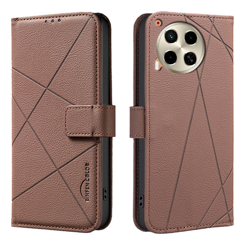 Funda Para Tecno Camon Series Flip Leather Wallet Case