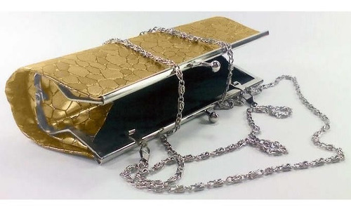 Bolsa Clutch De Mão Para Festa Dourada Novo