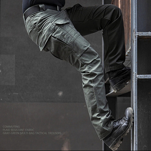 Pantalones Cargo Tácticos Militares De Algodón Elástico, Pan