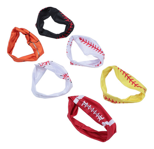 Diadema Elástica Para Correr, 6 Unidades, Softball, Antidesl