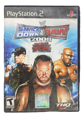 Wwe Smackdown Vs Raw 2008 Ps2 (Reacondicionado)