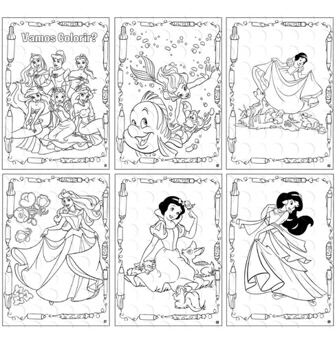 365 Desenhos Para Colorir Princesas