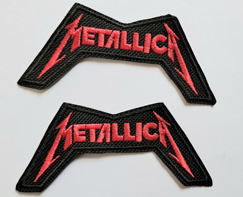 Pack Parche Bordado Metallica Logo Hilosubli