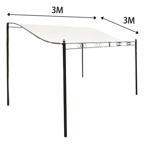 B Gazebo Top Canopy Senderismo Vacaciones Camping Patio 3x3m