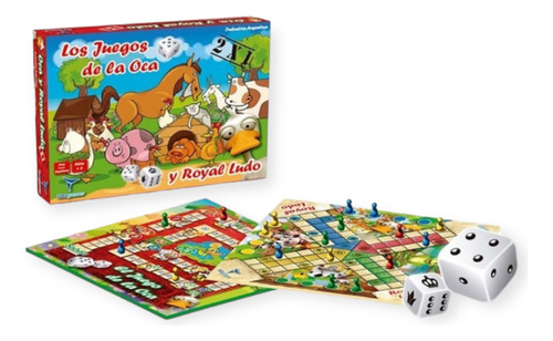 Juego De La Oca Y Royal Ludo Juego De Mesa 2 En 1