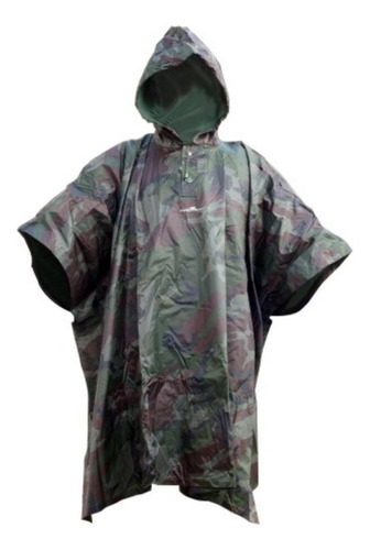 Poncho Impermeable Costuras Termo Selladas Nautika Cazador