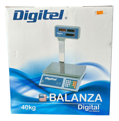 Balanza Electrónica, Digital Con Mástil Pesa Hasta 40 Kg