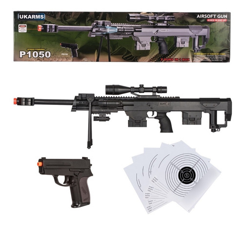 Rifle Airsoft P1050 6mm Pistola Resorte P211 Xt C