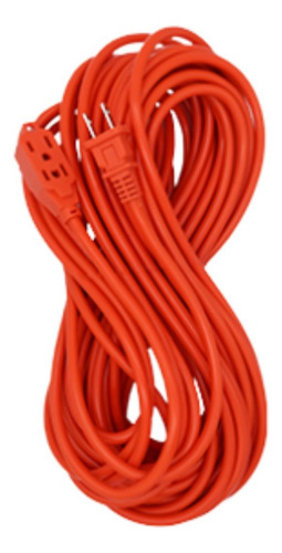 Extension Electrica Cnx 15m Naranja Clavija Recta Reforzada