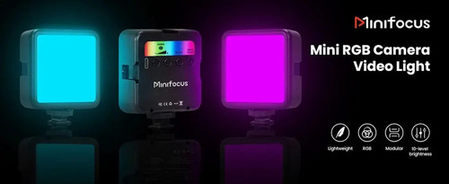 Luz Relleno Panel Led Rgb Para Camara + Soporte Zapata Fria