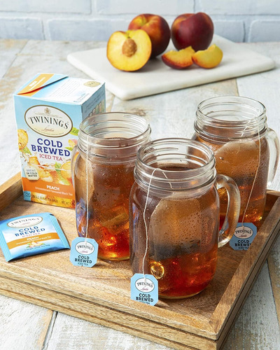 Té Helado Preparado Twinings Durazno 20 Bolsas Sin Azúcar