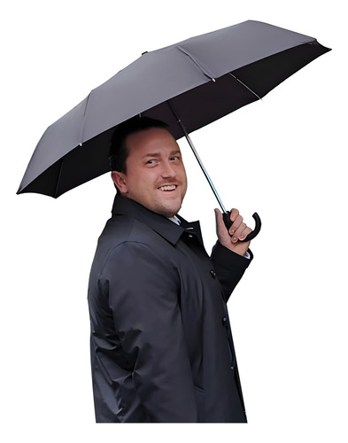 Parasol, Automático, Paraguas Negro Portátil Paraguas Sombrilla Uv Sombrillas Automático Negro 8 Varillas Paraguas Con Asas,sin Género,paraguas Proteccion Uv Paraguas Automático Extra Grande 96cm Ref