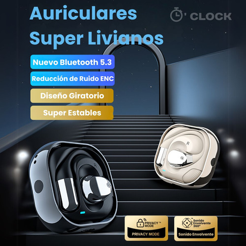 Auricualres Inalambricos Bluetooth 5.4 O'clock Con Traducción En Tiempo Real Instantánea Asistente De Voz Modo Conferencia Gamer Musica Ecualizador Reducción De Ruido Sonido Hi-fi 360