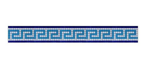 Imagen 1 de 1 de Cenefa En Mosaico Veneciano Griega. (metro Lineal)