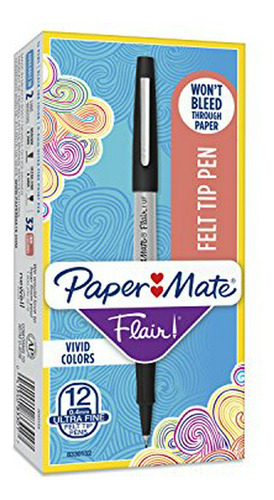 Paper Mate Flair Rotuladores De Punta De Fieltro, Punta Ultr