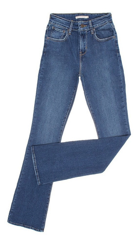 Imagem 1 de 3 de Calça Jeans Feminina Boot Cut Com Cintura Alta Azul Levi's 2