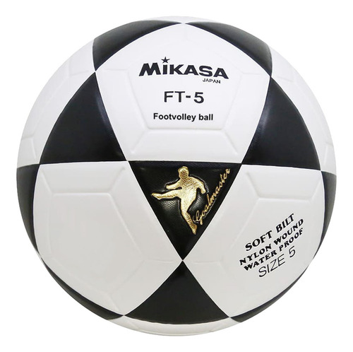 Bola Mikasa Futvolei Ft-5 Branca E Preta