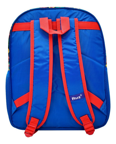 Mochila Primaria Escolar Niño Niña Spiderman 100% Color Rojo