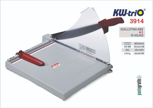 Imagen 1 de 3 de Guillotina A3 Kwtrio S/ 182
