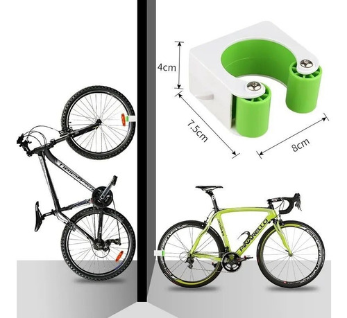 Soporte Porta Bicicleta, Pvc, Para Pared O Muro.