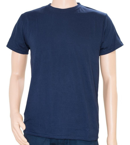 Camisetas Manga Corta Azules 100% Algodón 
