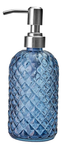Dispensador De Jabón De Cristal, Dispensador De Jabón Azul