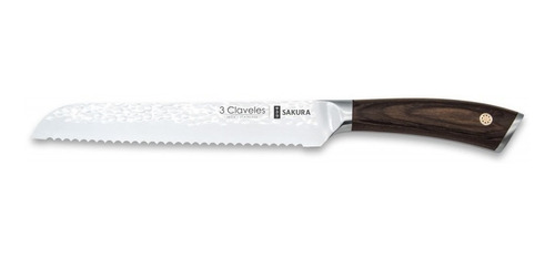 Cuchillo Pan 19cm Sakura 3 Claveles