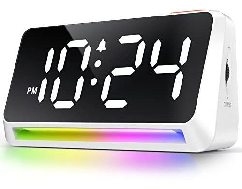 [rgb] Super Loud Alarma Reloj Para Dormitorio, Camas Trkmg
