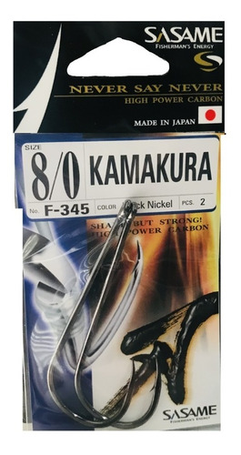 Anzuelos Sasame Kamakura F-345 N° 8/0 Made In Japan
