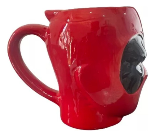 Taza Ceramica Deadpool Marvel Cosplay Figura 3d 355ml