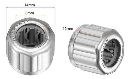 Rodamiento Unidireccional Diámetro De 8 Mm, 3 Piezas