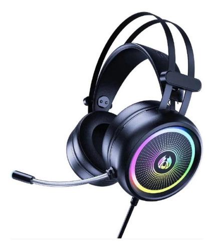 Fone De Ouvido Headphone Gamer Brazilpc Led Rgb Bpc-h1 Cor Preto