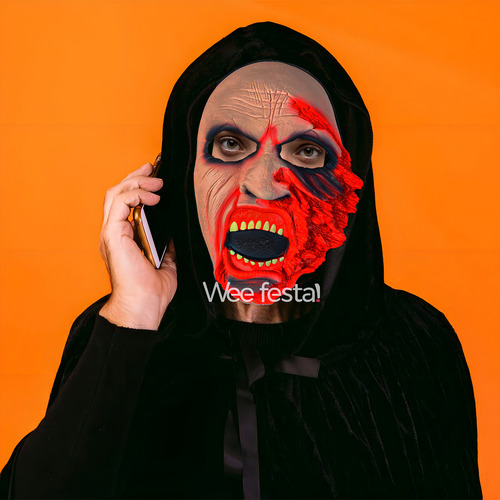 Máscara Látex Face Estourada Zumbi Terror Carnaval Cor Nude